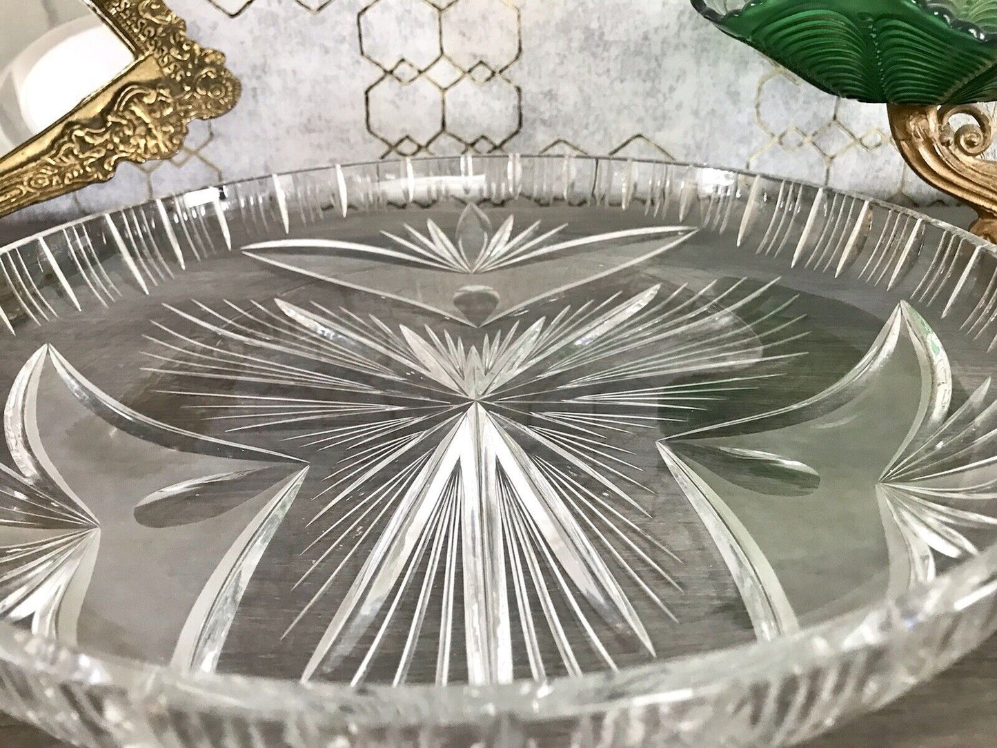 Vintage Bleikristall Schale Glasschale Kristallglas Glas Schliff EDEL wundervoll