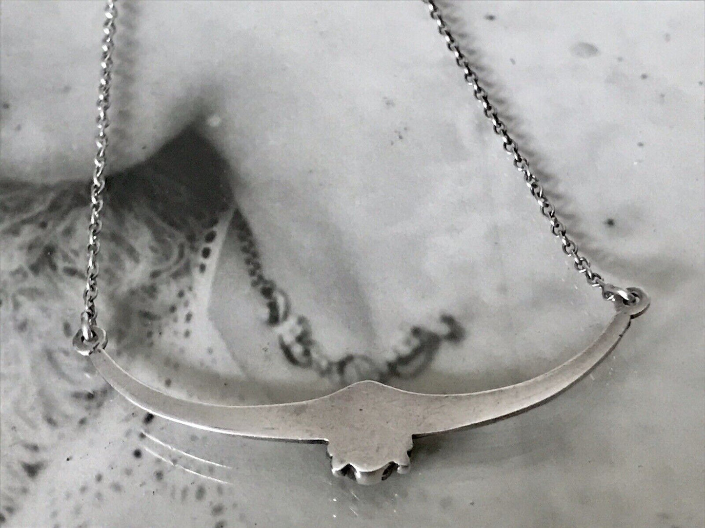 Antik Jugendstil Art Déco 925 Sterling Silber Collier Halskette roter Stein