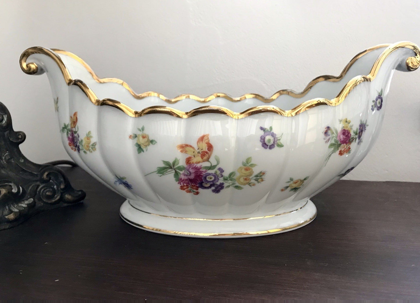 Antik Art Déco Edel Porzellan Zierschale Schale Jardiniere Prunkschale Thomas