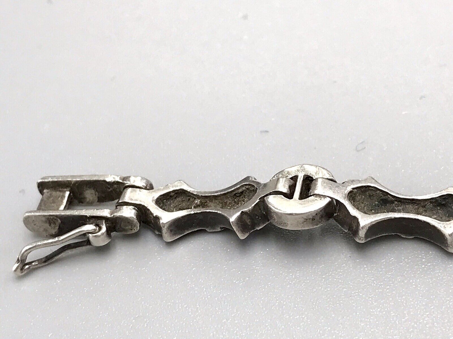 Vintage EDEL!!! Art Déco Stil 925 Silber Armbanduhr Damen Markasite wundervoll!