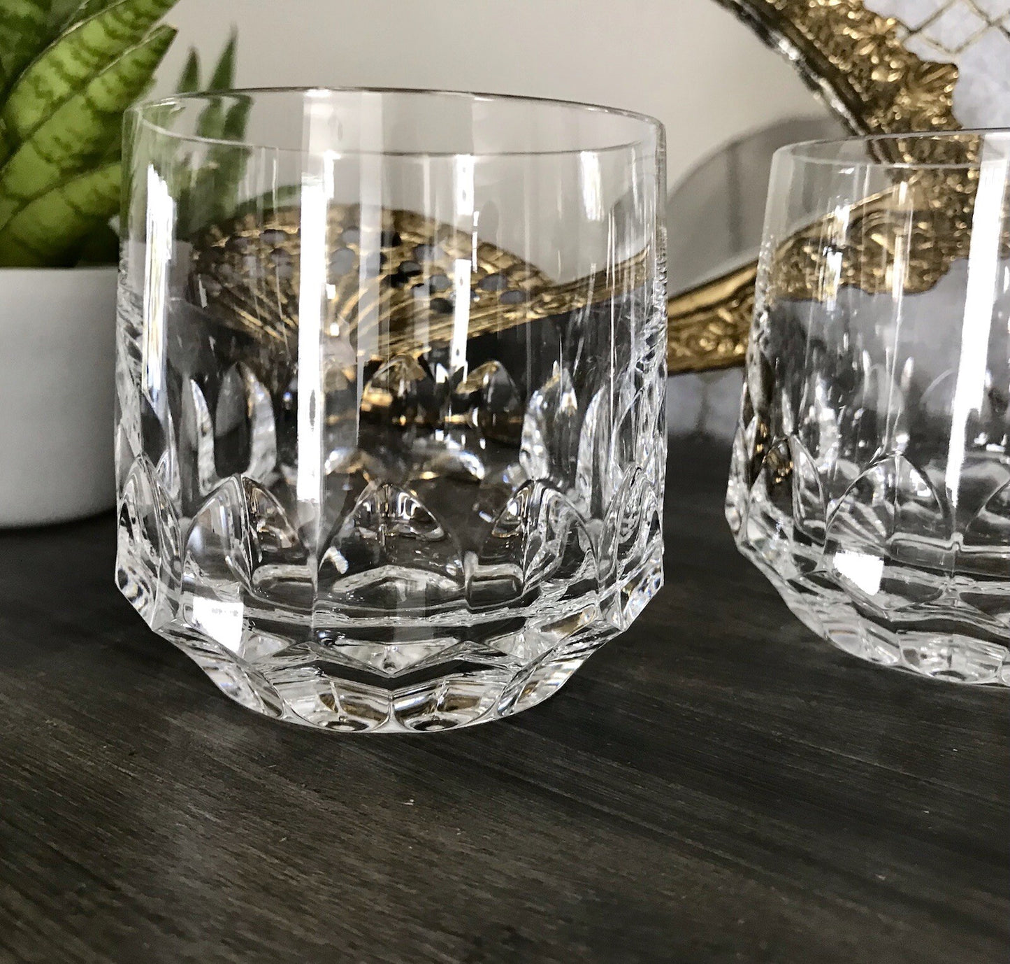 Vintage Edel 3x Whisky Gläser Kristallglas Peill & Putzler Bleikristall