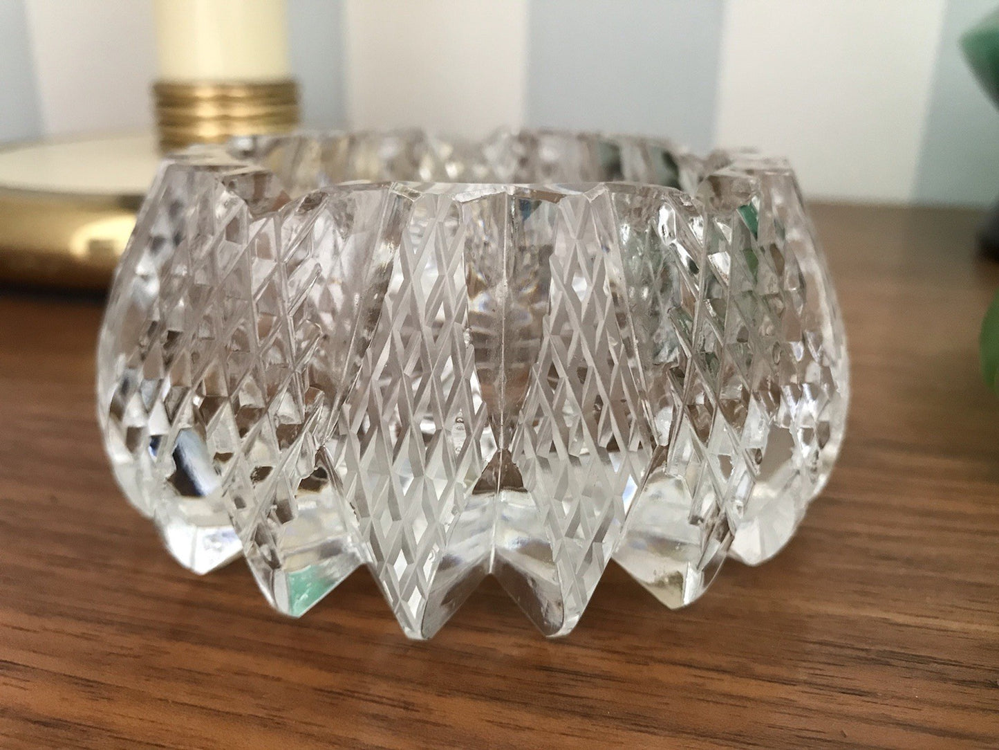 Alt antik? Aschenbecher Designer Ascher Kristallglas EDEL Schliff Schnitt