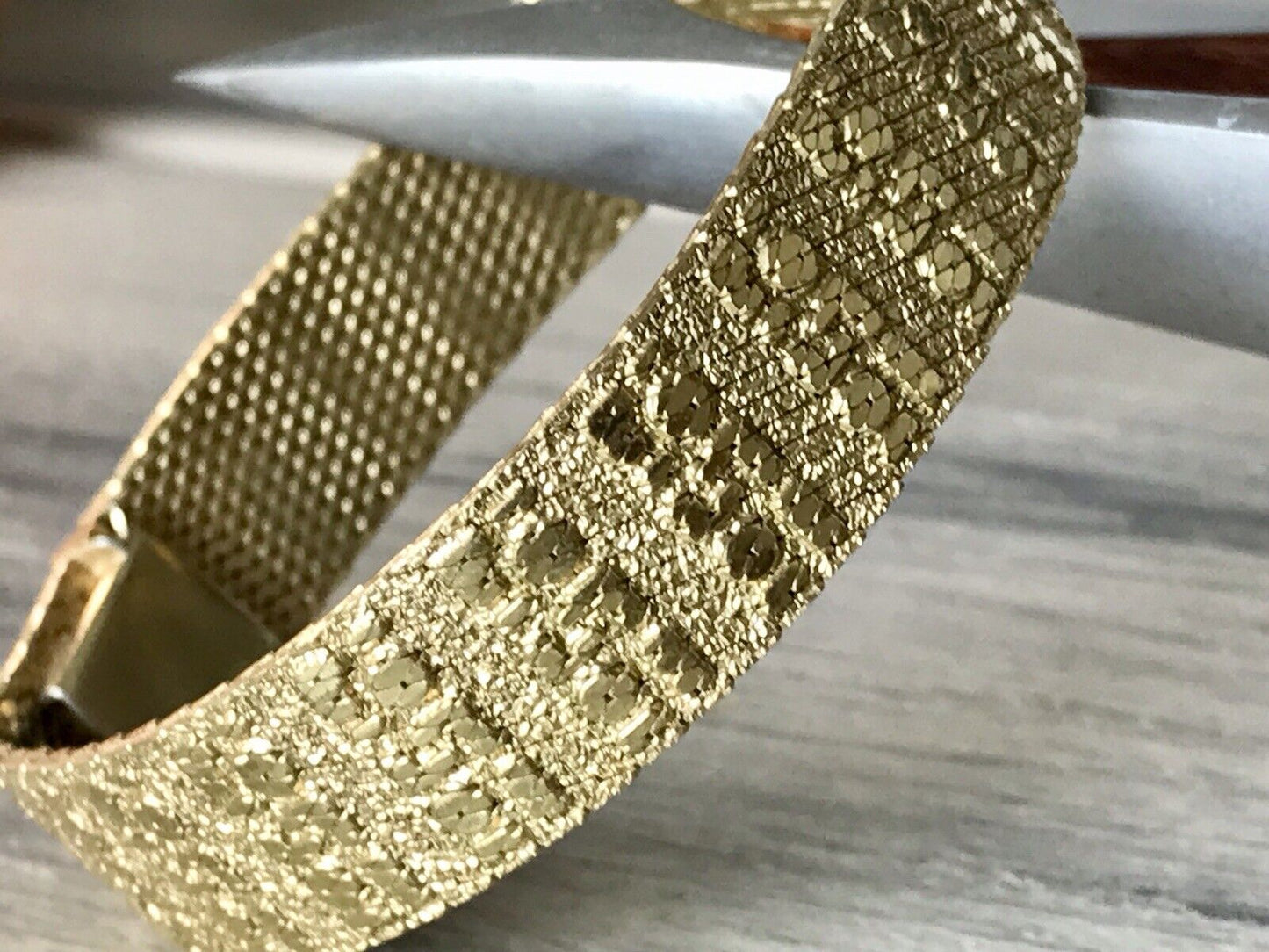 Vintage wunderschönes Teppicharmband Armband vergoldet Amer. Doublè Andreas Daub