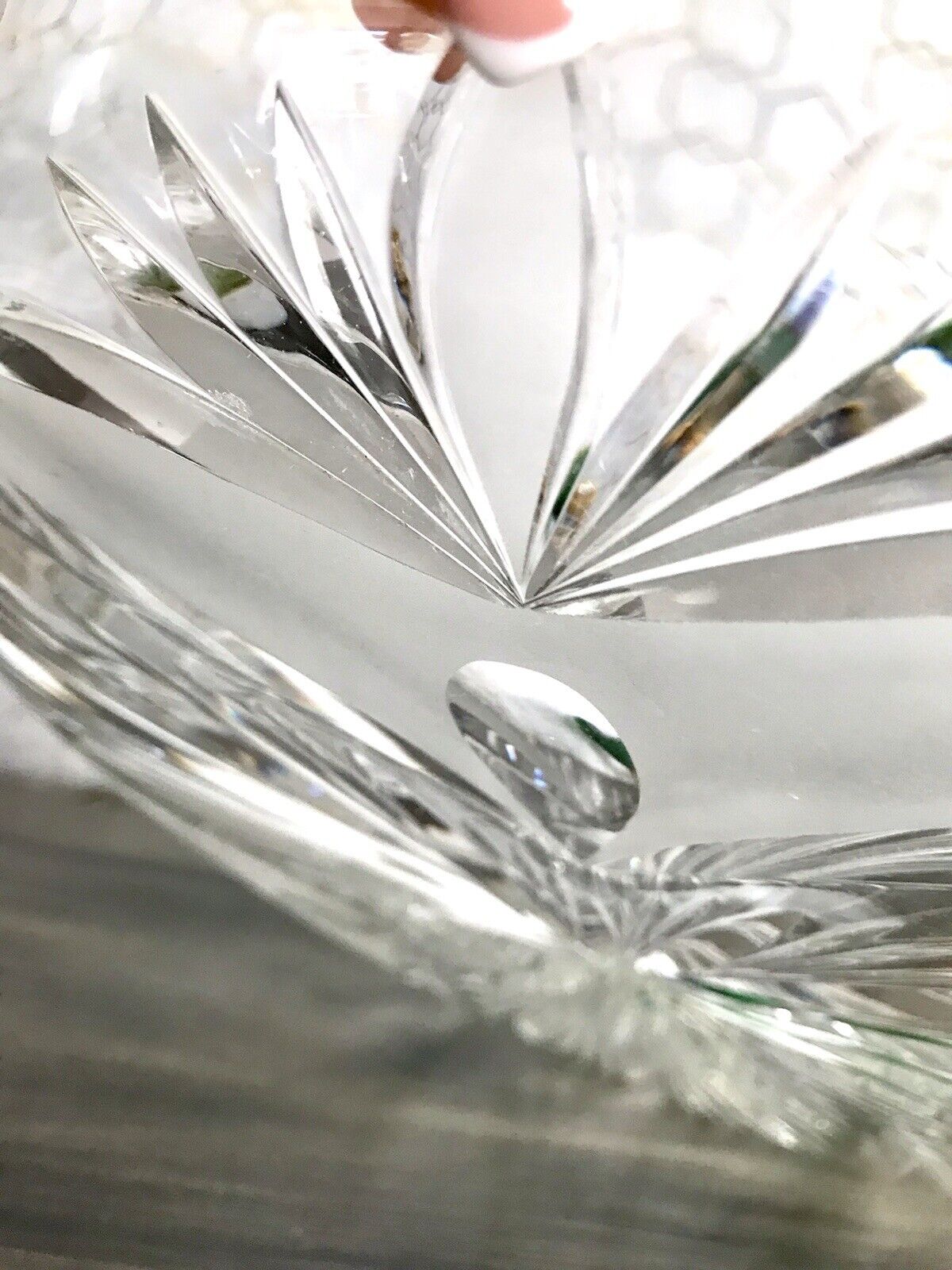 Vintage Bleikristall Schale Glasschale Kristallglas Glas Schliff EDEL wundervoll