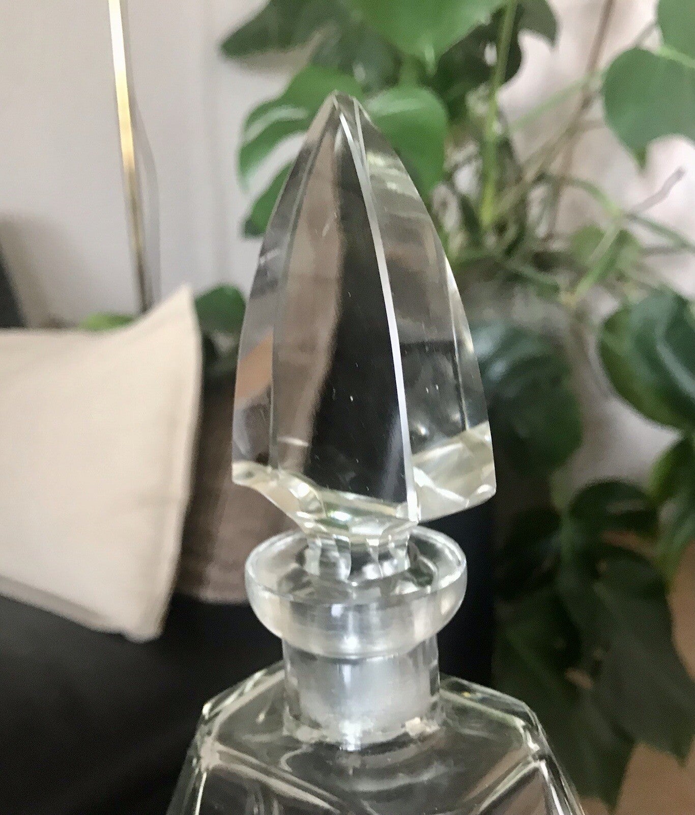 Antik Art Déco Kristallglas Design Palda? Moser? Karaffe EDEL geometrisch