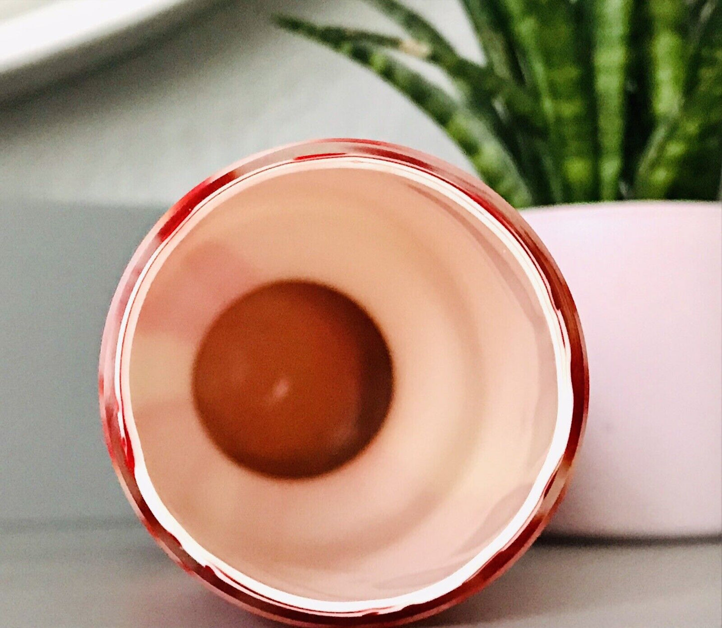 Carlo Moretti Vintage Vase Murano Glasvase rot weiß