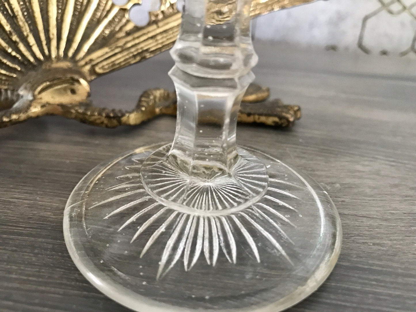 Antik Jugendstil Art Déco Pressglas Glas Fußschale Schale Zuckerschale