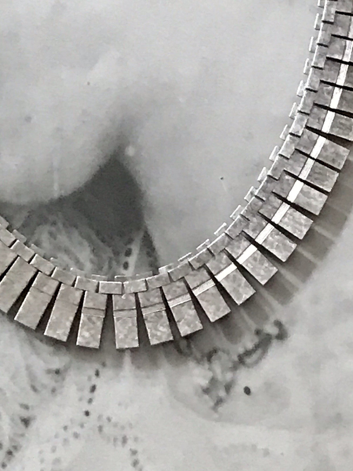 Alt Vintage Edel 925 Silber Collier Halskette Design
