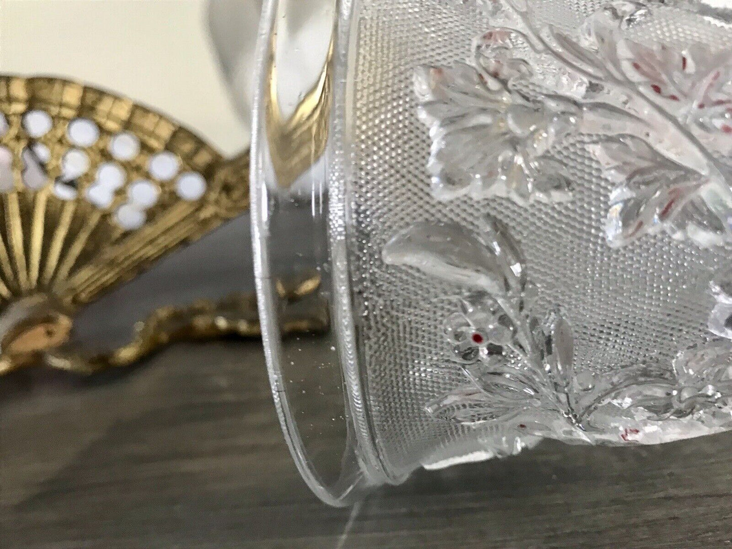 Antik Fußbecher Kelch Becher Weinglas Pokalglas Kristallglas? ~1830
