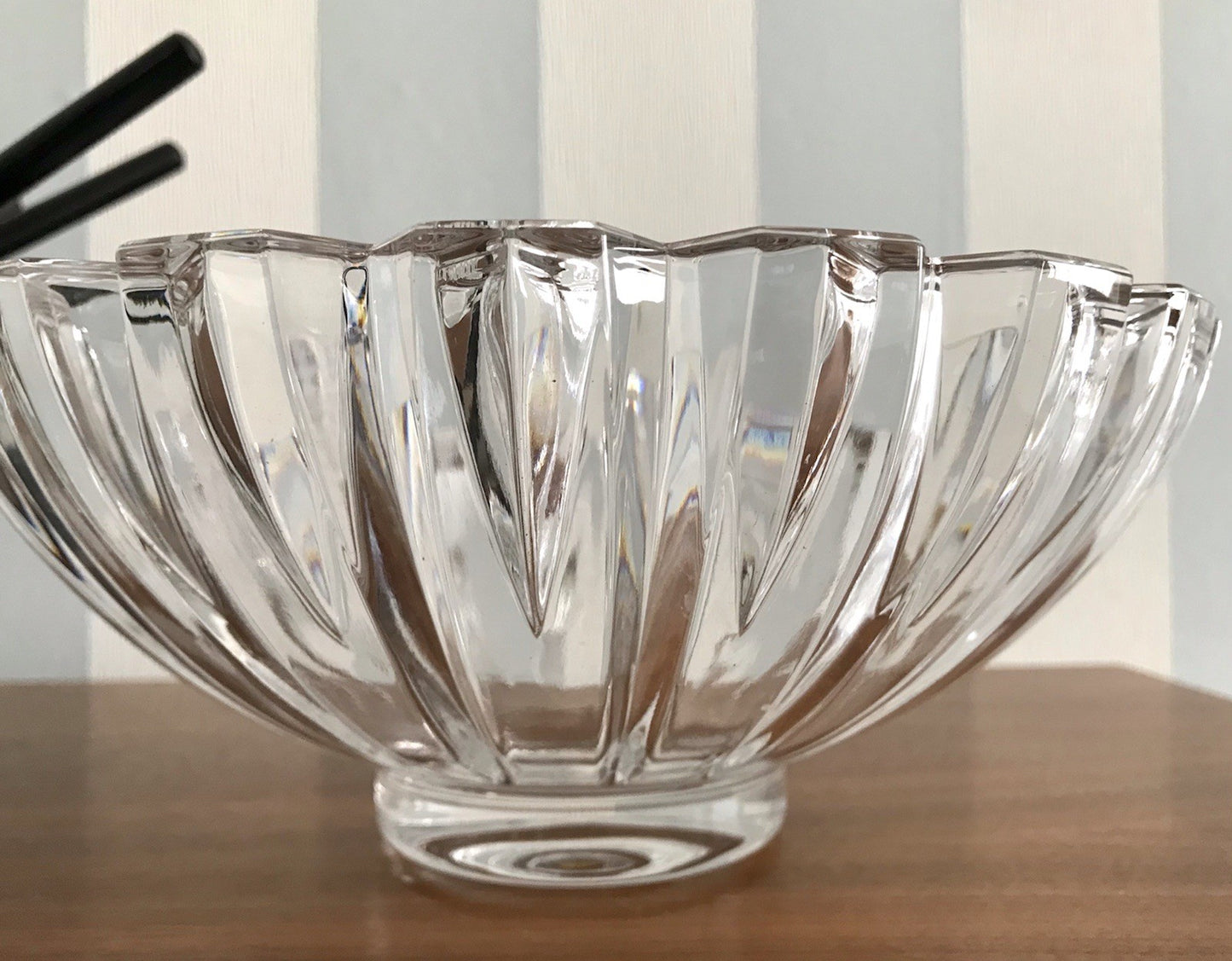Villeroy&Boch Edel Vintage Designer Glas Schale signiert Kristallglas