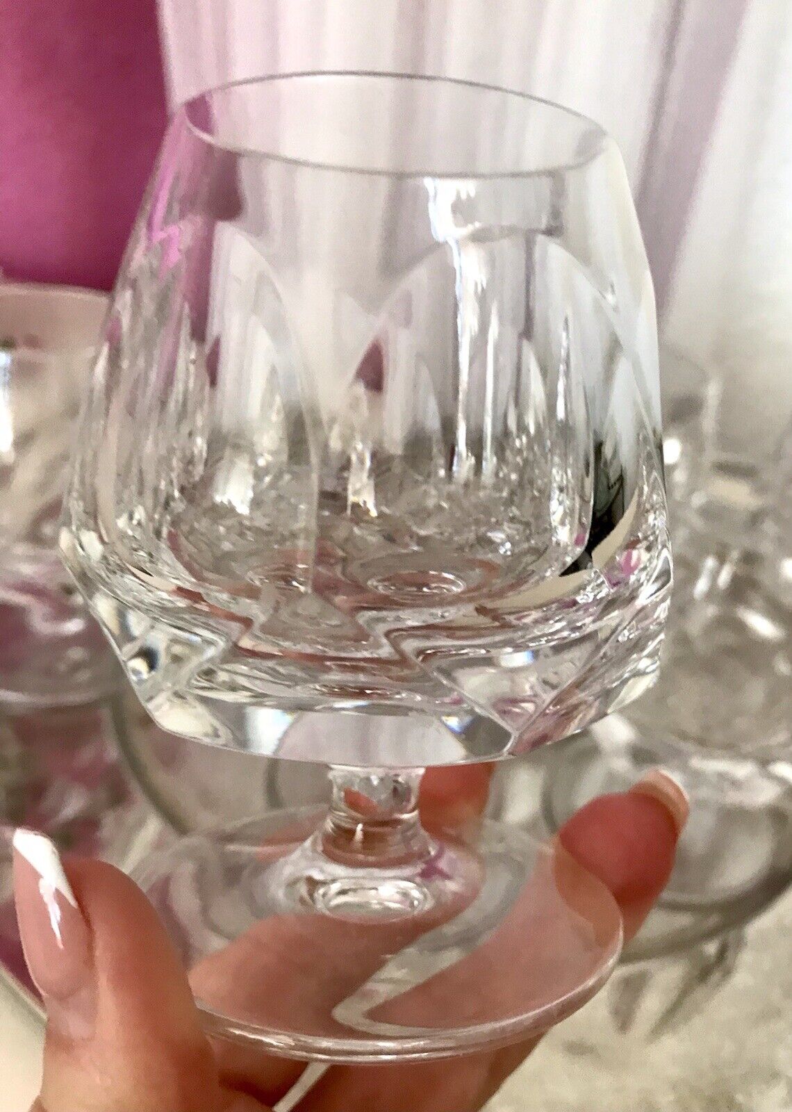 Vintage EDEL 6 Cognacschwenker Cognac Gläser Kristallglas Nachtmann Alexandra