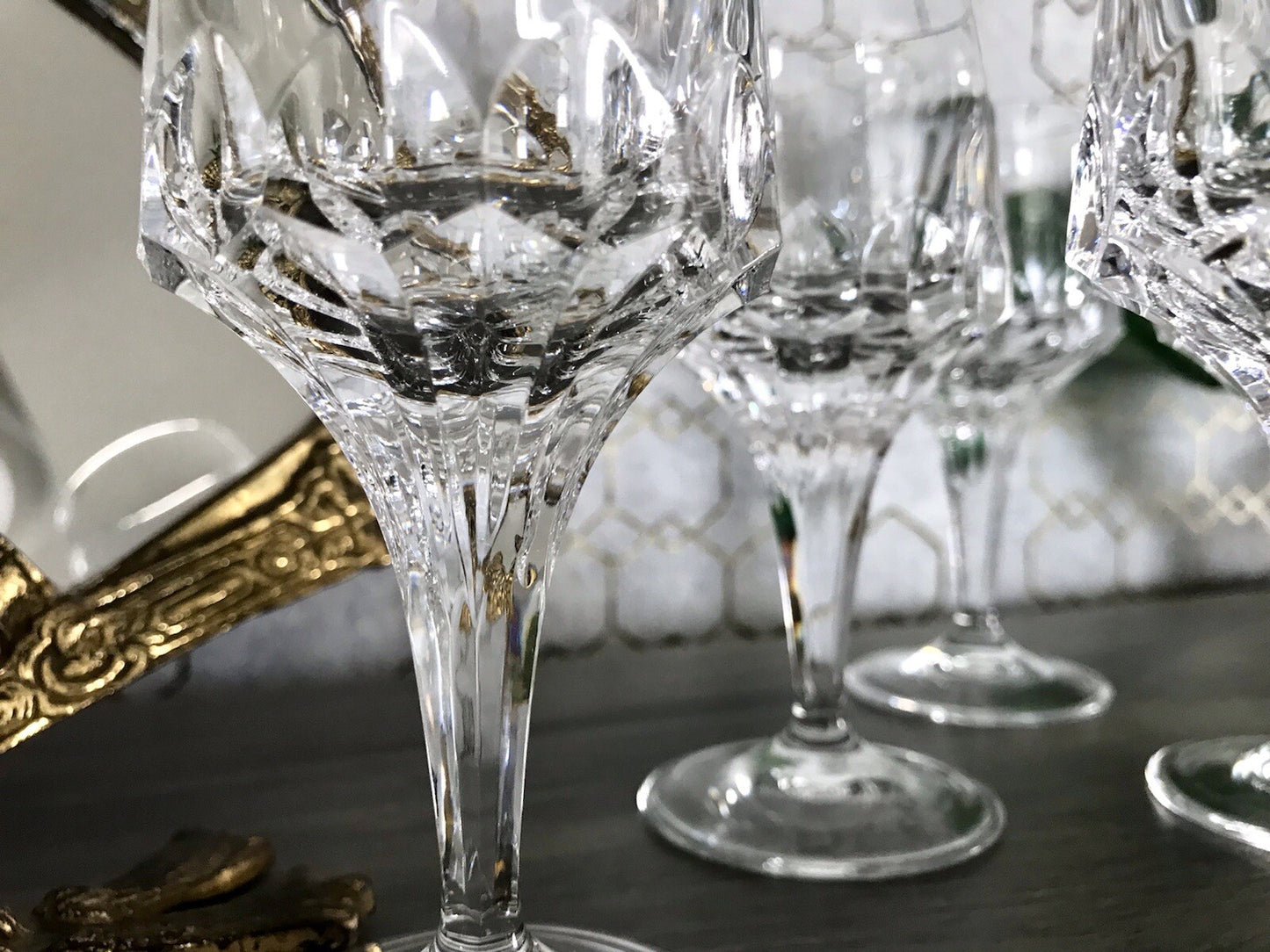 Vintage Edel 5x Südweingläser Gläser Kristallglas Peill & Putzler Bleikristall