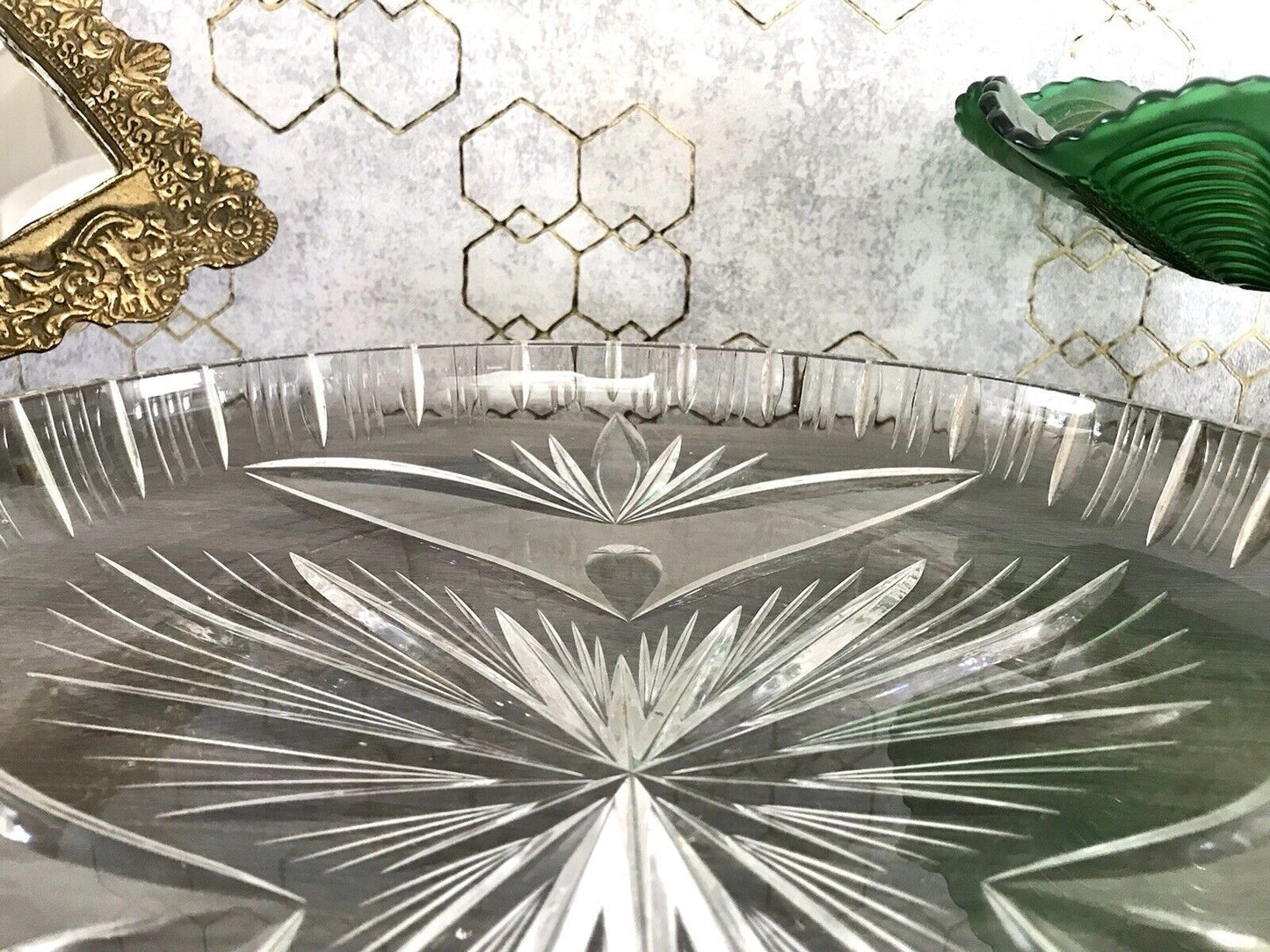 Vintage Bleikristall Schale Glasschale Kristallglas Glas Schliff EDEL wundervoll