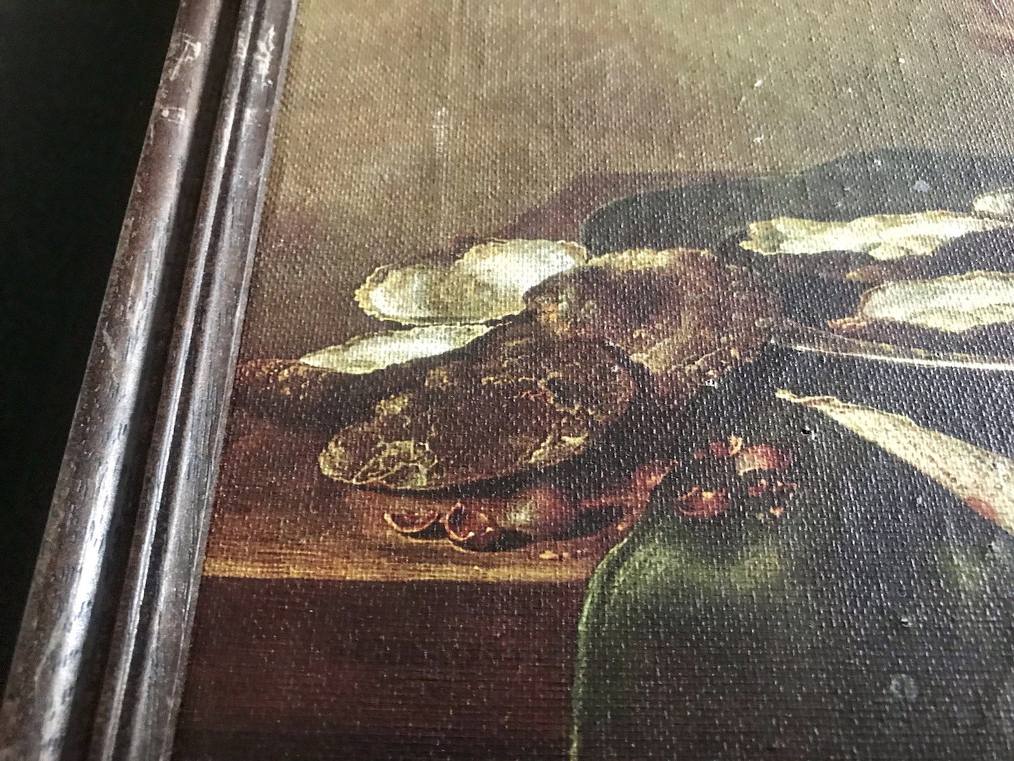 Replik Gemälde Willem Klaesz Heda Stilleben mit Austern Kunst Rahmen Leinwand