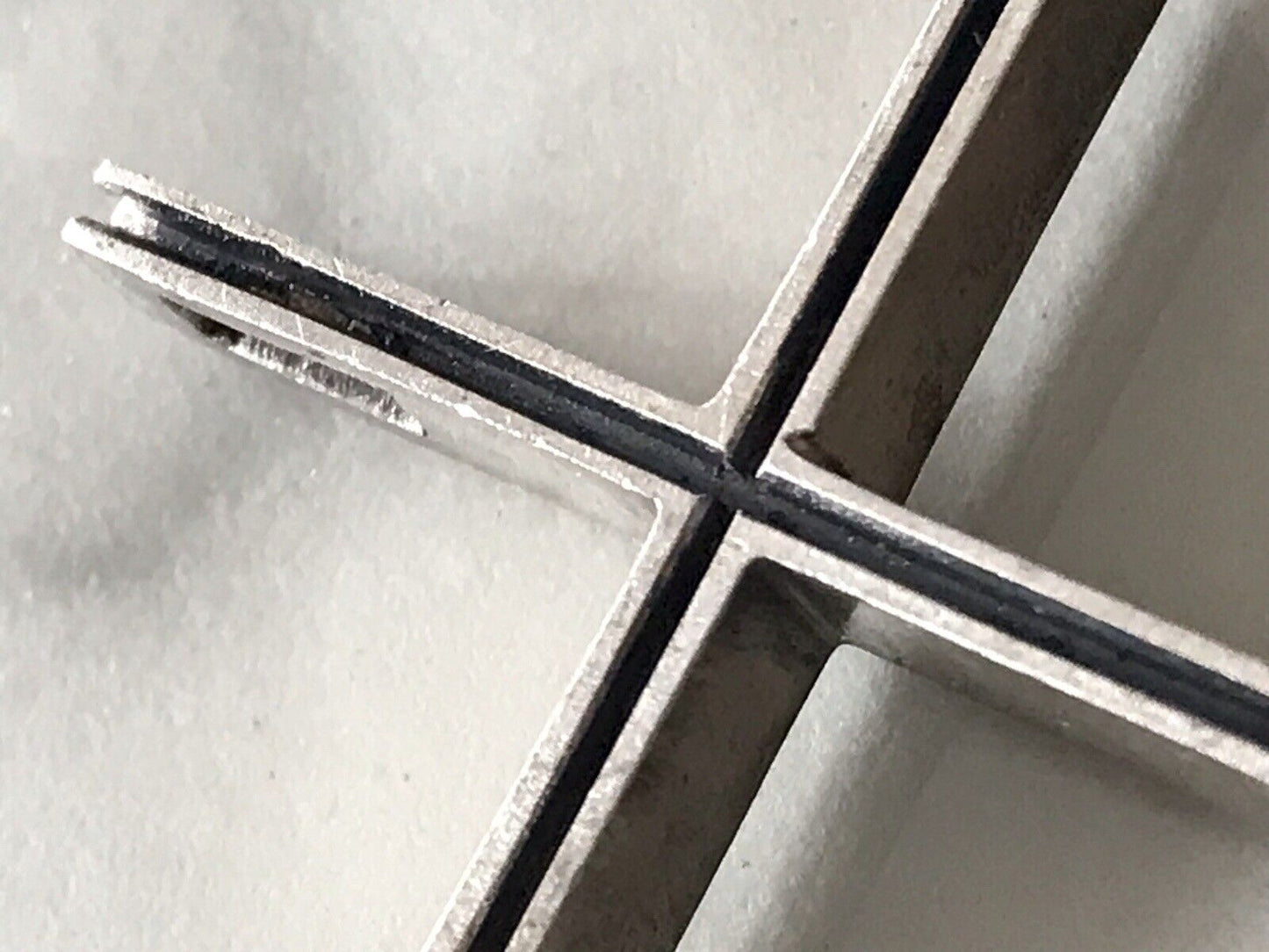 alt schöne Form Silber Kreuz Anhänger Kettenanhänger
