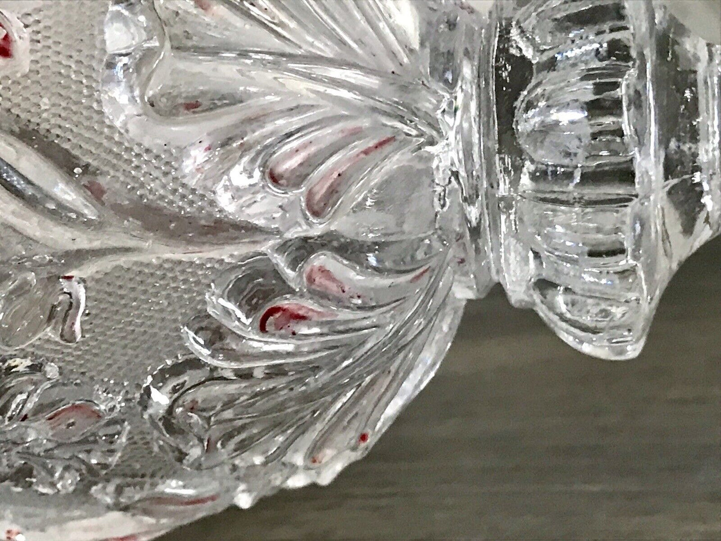 Antik Fußbecher Kelch Becher Weinglas Pokalglas Kristallglas? ~1830