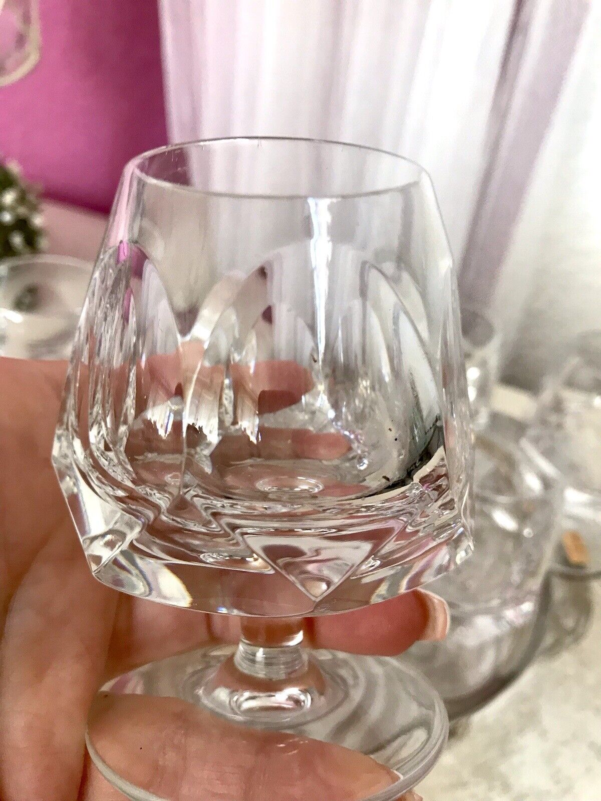 Vintage EDEL 6 Cognacschwenker Cognac Gläser Kristallglas Nachtmann Alexandra