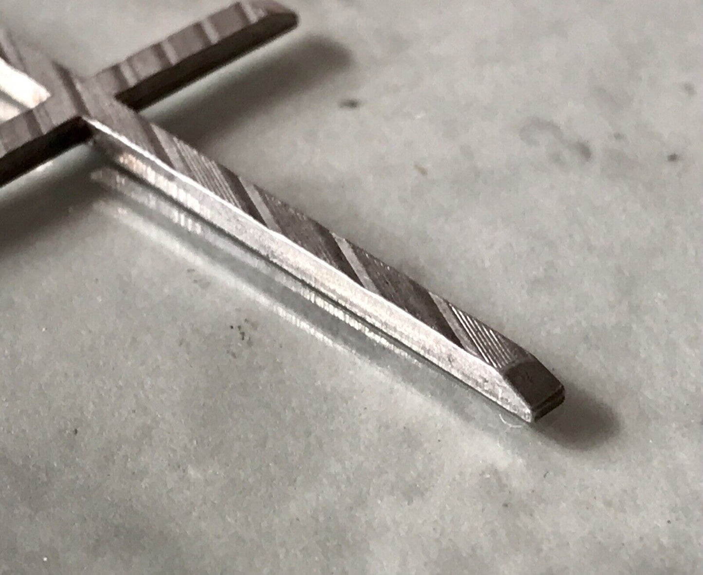 alt schöne Form 925 Silber Kreuz Anhänger Kettenanhänger