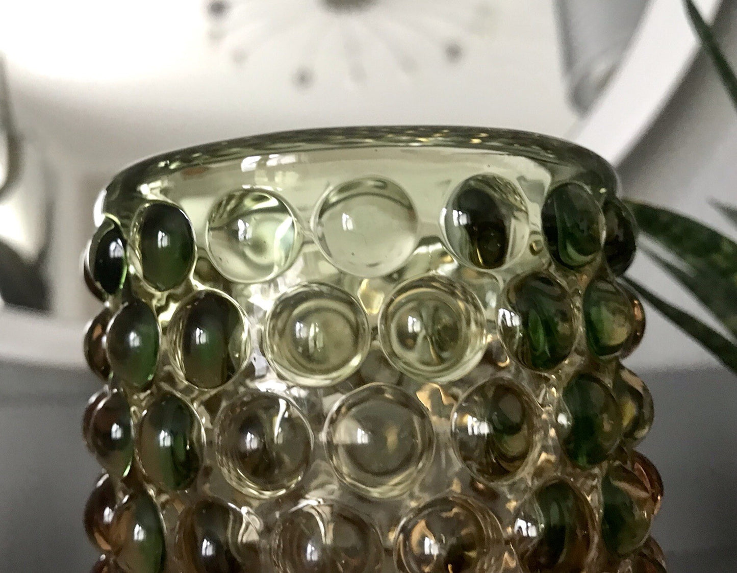 Vintage Designer Vase Glasvase Glas mundgeblasen WMF Erich Jachmann