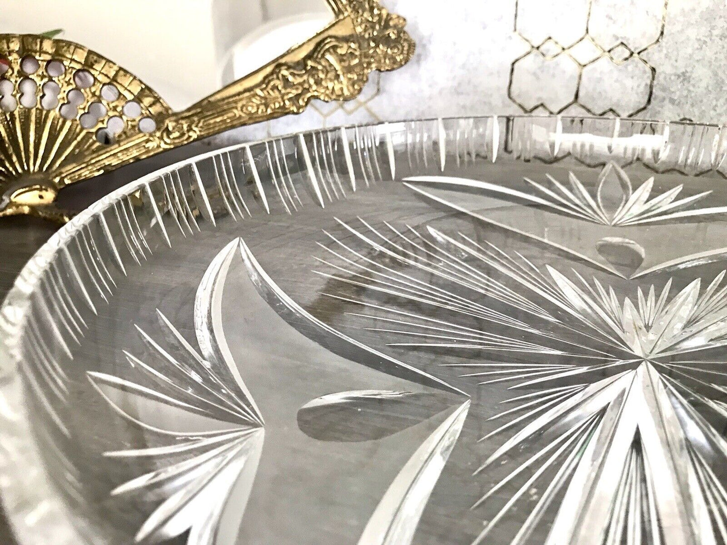 Vintage Bleikristall Schale Glasschale Kristallglas Glas Schliff EDEL wundervoll