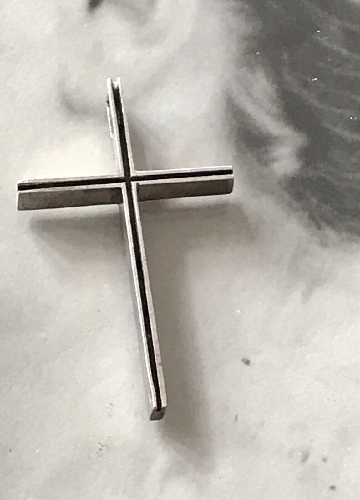 alt schöne Form Silber Kreuz Anhänger Kettenanhänger