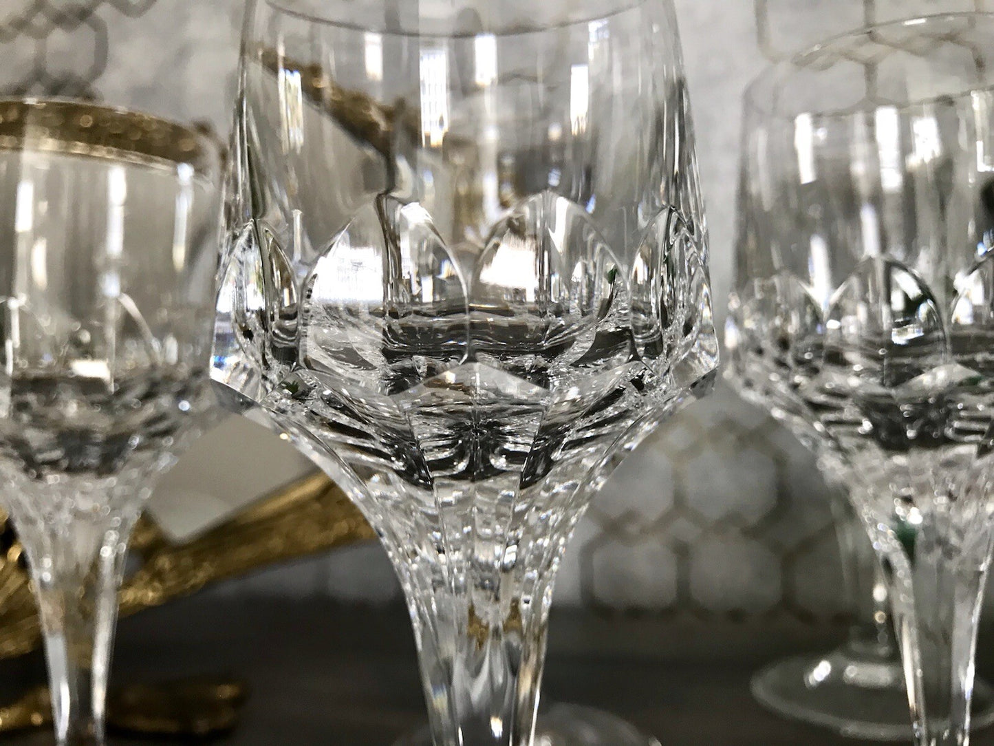 Vintage Edel 5x Südweingläser Gläser Kristallglas Peill & Putzler Bleikristall