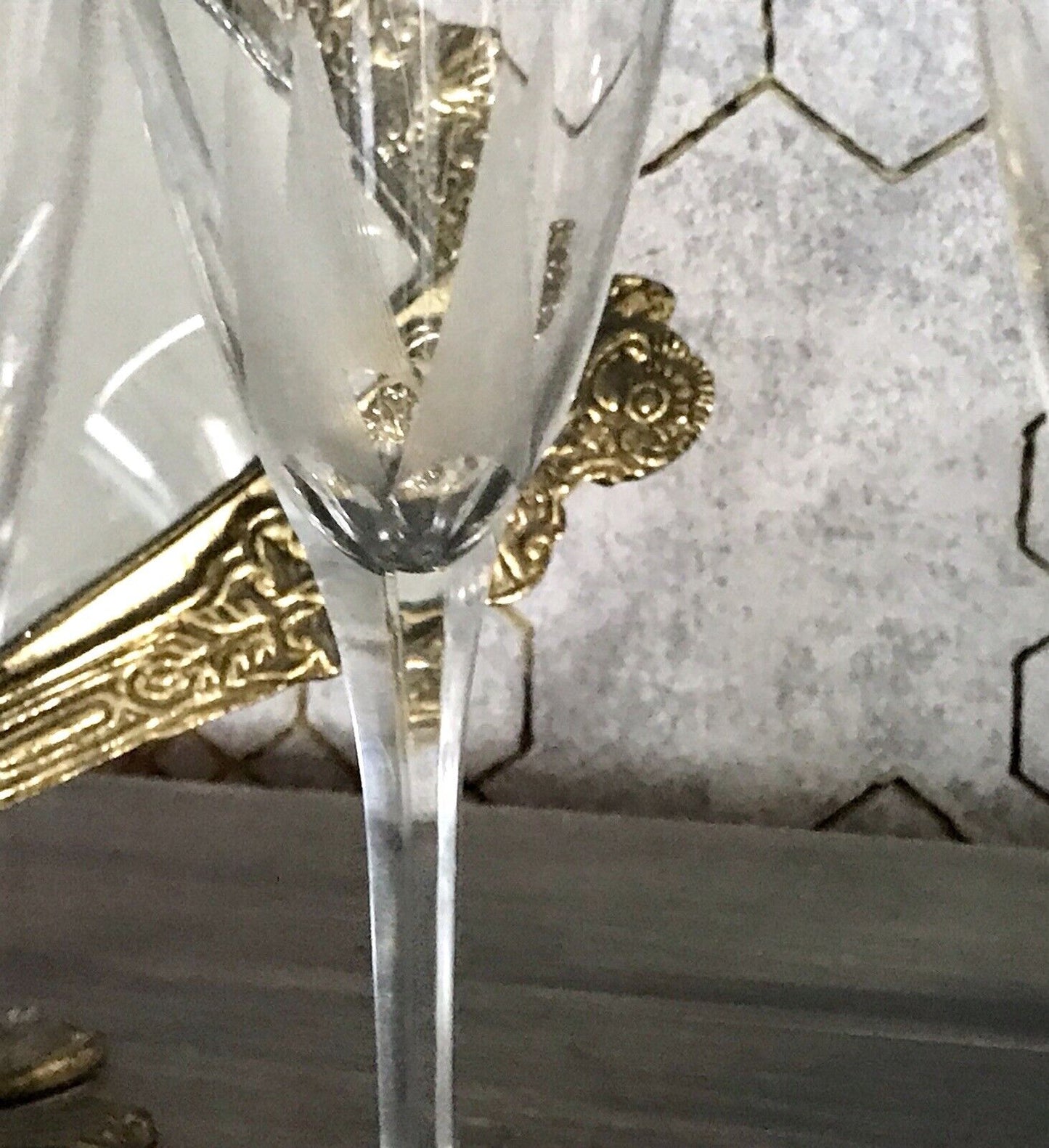 Antik Art Déco 5x Champagnerflöten Gläser Zeus Otto Rakel 40er Jahre Weisswasser