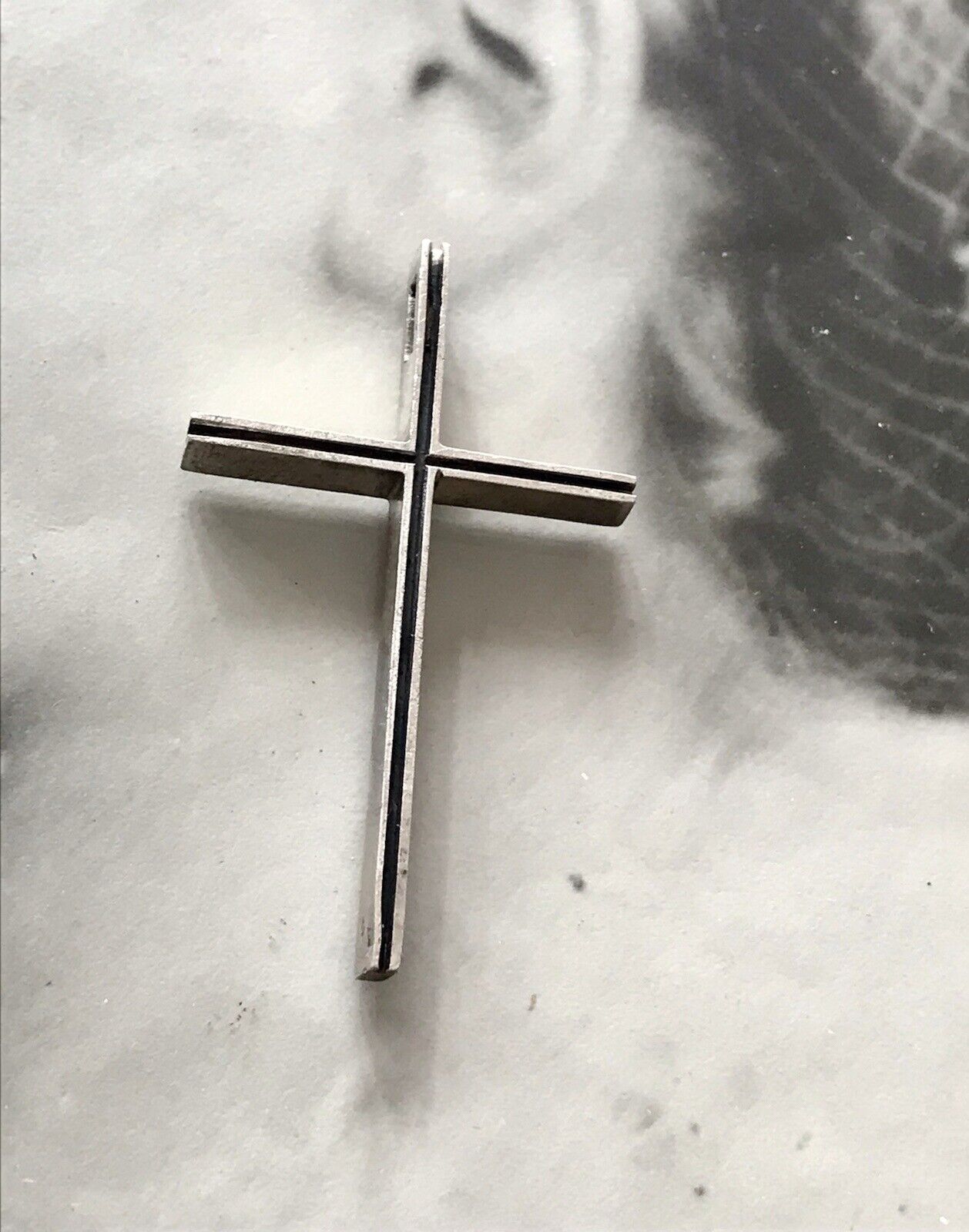 alt schöne Form Silber Kreuz Anhänger Kettenanhänger