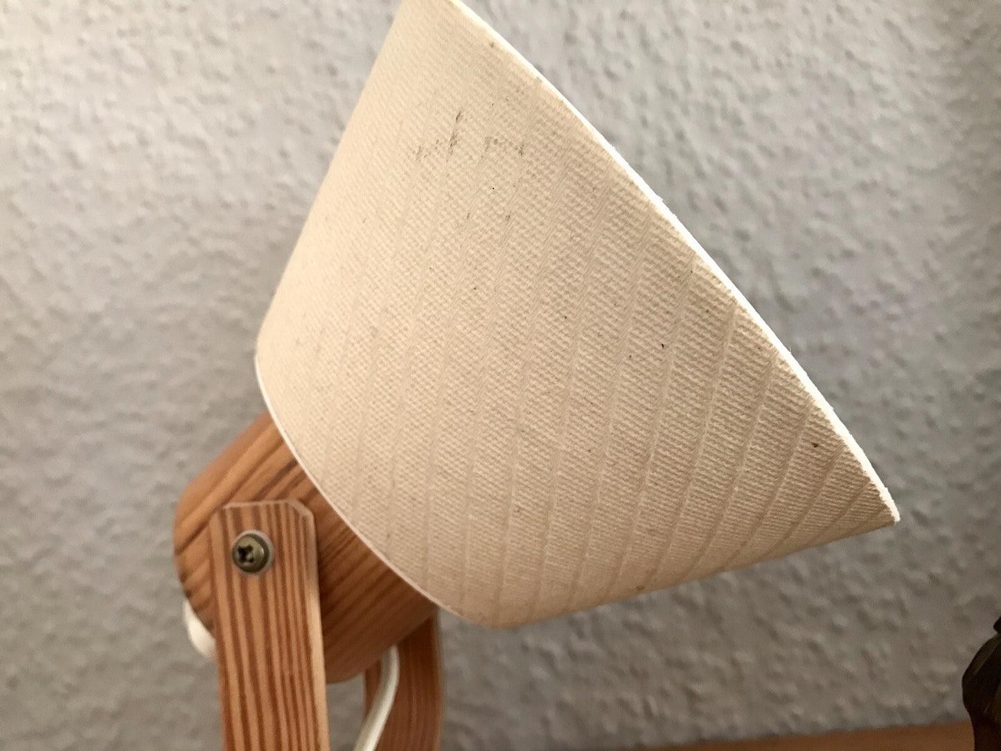 Vintage Solbackens Svarveri Schweden 70er Tischleuchte Wand Lampe Skandi Design