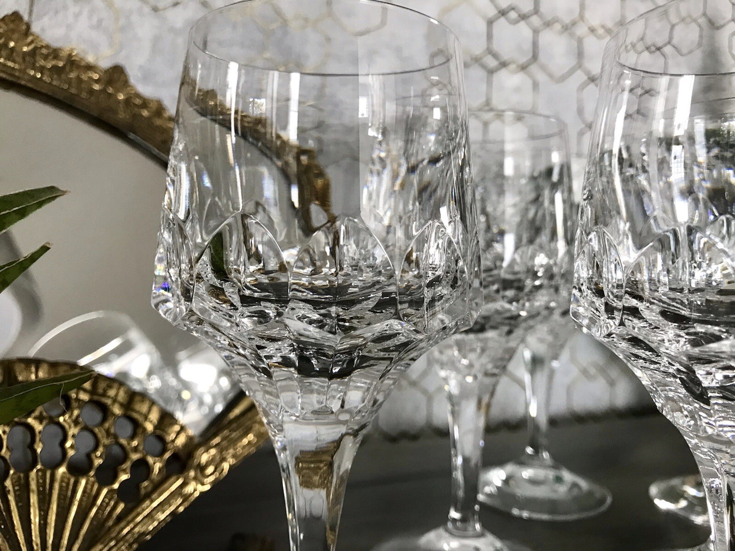 Vintage Edel 6x Weingläser Gläser Kristallglas Peill & Putzler Bleikristall
