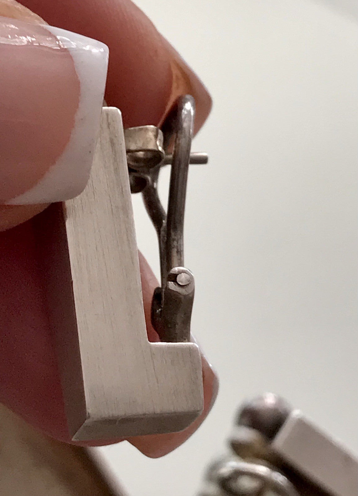 Damen Set Designer Schmuck Anhänger Ohrringe Silber 925 NW modernistisch Perle