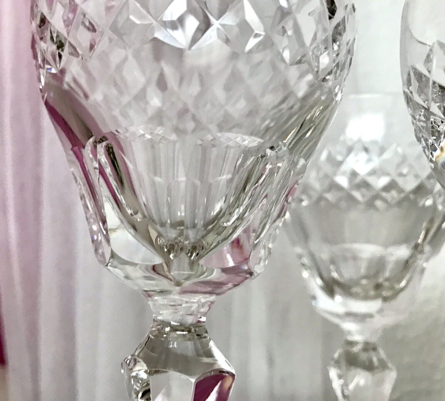Vintage SEHR EDEL 6x Weingläser Gläser Kristallglas So schön!