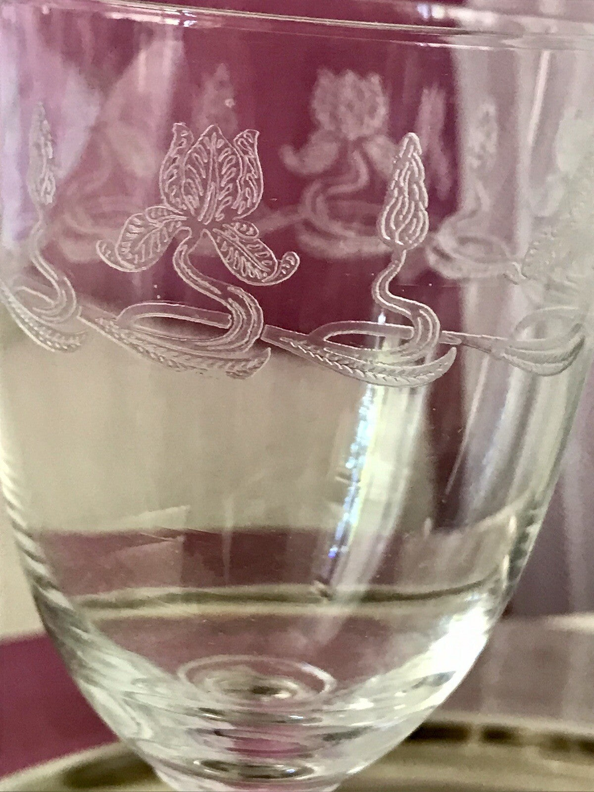 Konvolut Antik 3 Gläser Weinglas Sektglas Likörglas gerippt Ätzglas Jugendstil