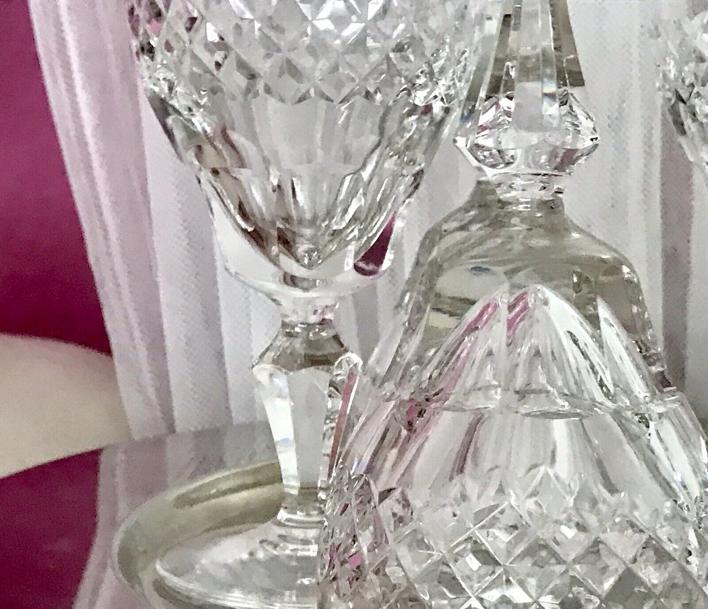 Vintage SEHR EDEL 6x Weingläser Gläser Kristallglas So schön!