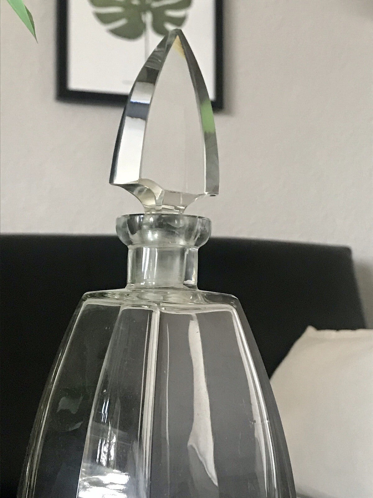 Antik Art Déco Kristallglas Design Palda? Moser? Karaffe EDEL geometrisch