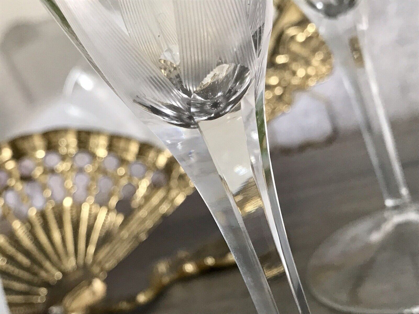 Antik Art Déco 5x Champagnerflöten Gläser Zeus Otto Rakel 40er Jahre Weisswasser