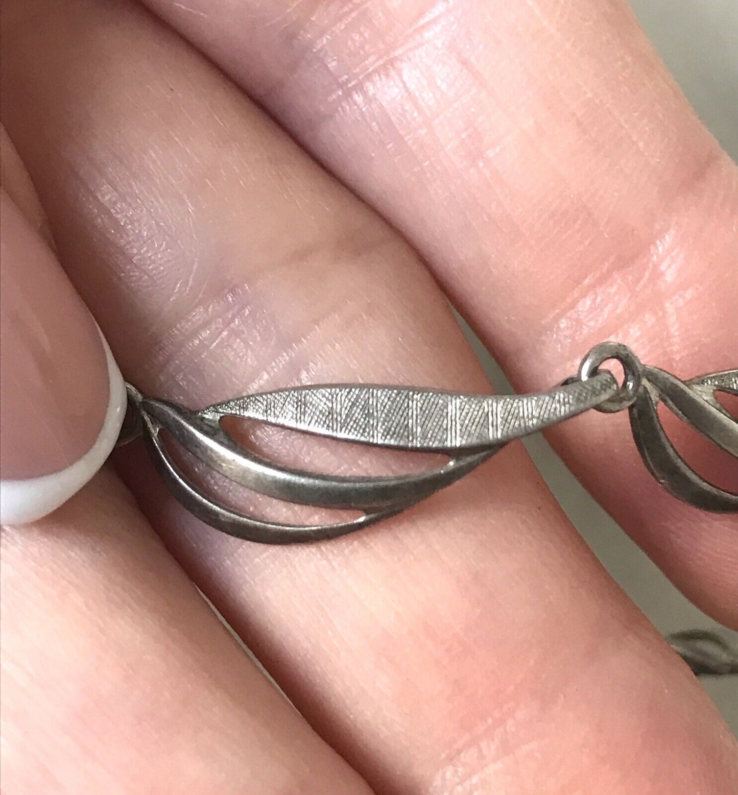 Alt Vintage Edel 800 Silber Collier Halskette