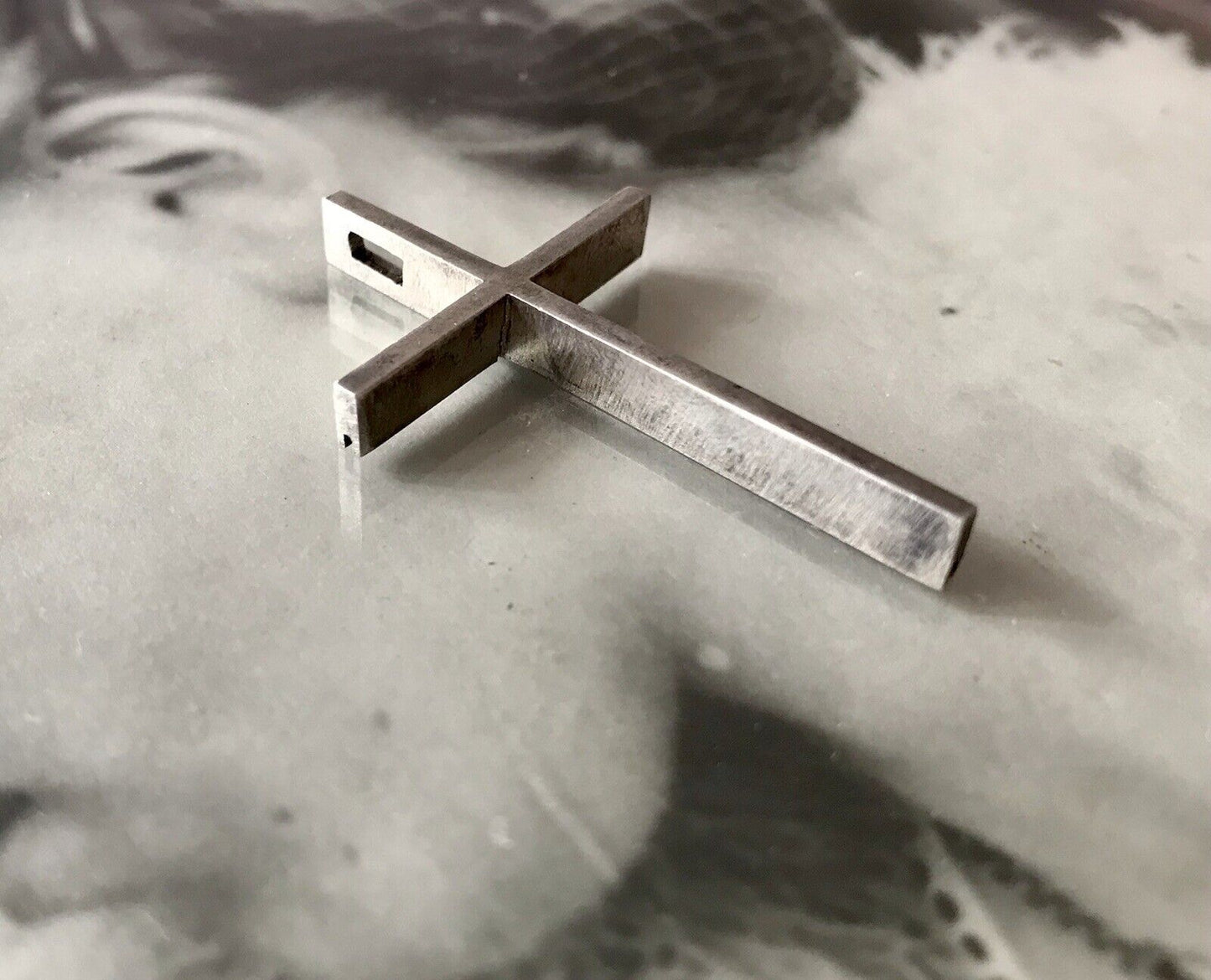 alt schöne Form Silber Kreuz Anhänger Kettenanhänger