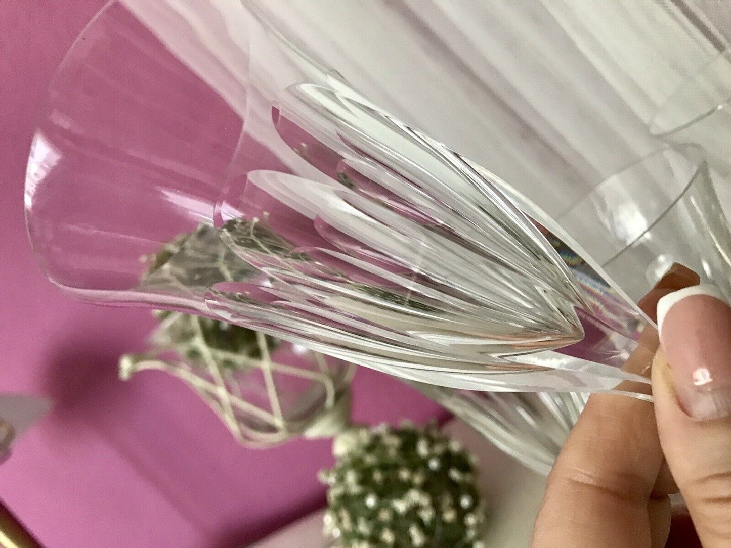 Vintage EDEL 6 Sektflöten Champagnerflöten Gläser Kristallglas Bleikristall WOW