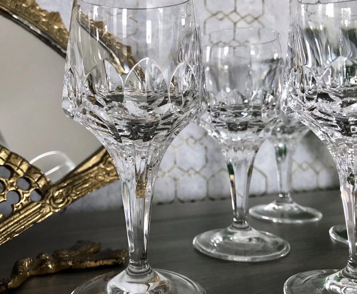 Vintage Edel 5x Südweingläser Gläser Kristallglas Peill & Putzler Bleikristall