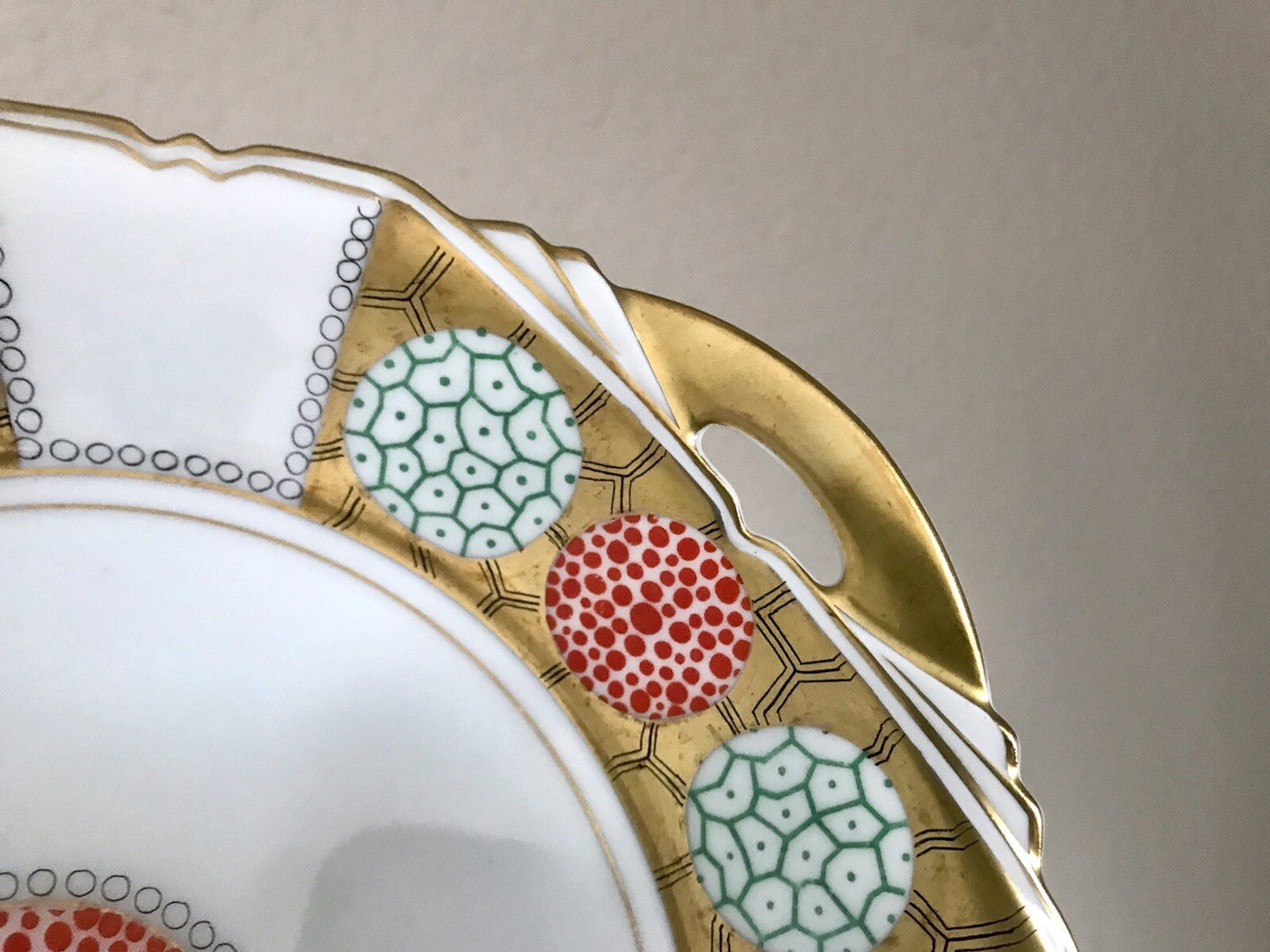 Antik Art Déco Edel Porzellan Zierschale Schale Edelstein Cosima Rienzi