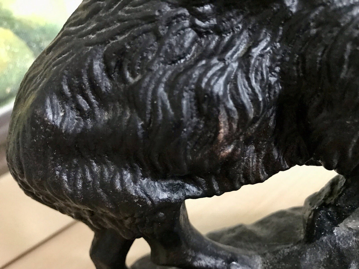 Alt antik? Eisenguss Skulptur Figur Schwein Wildschwein Gusseisen