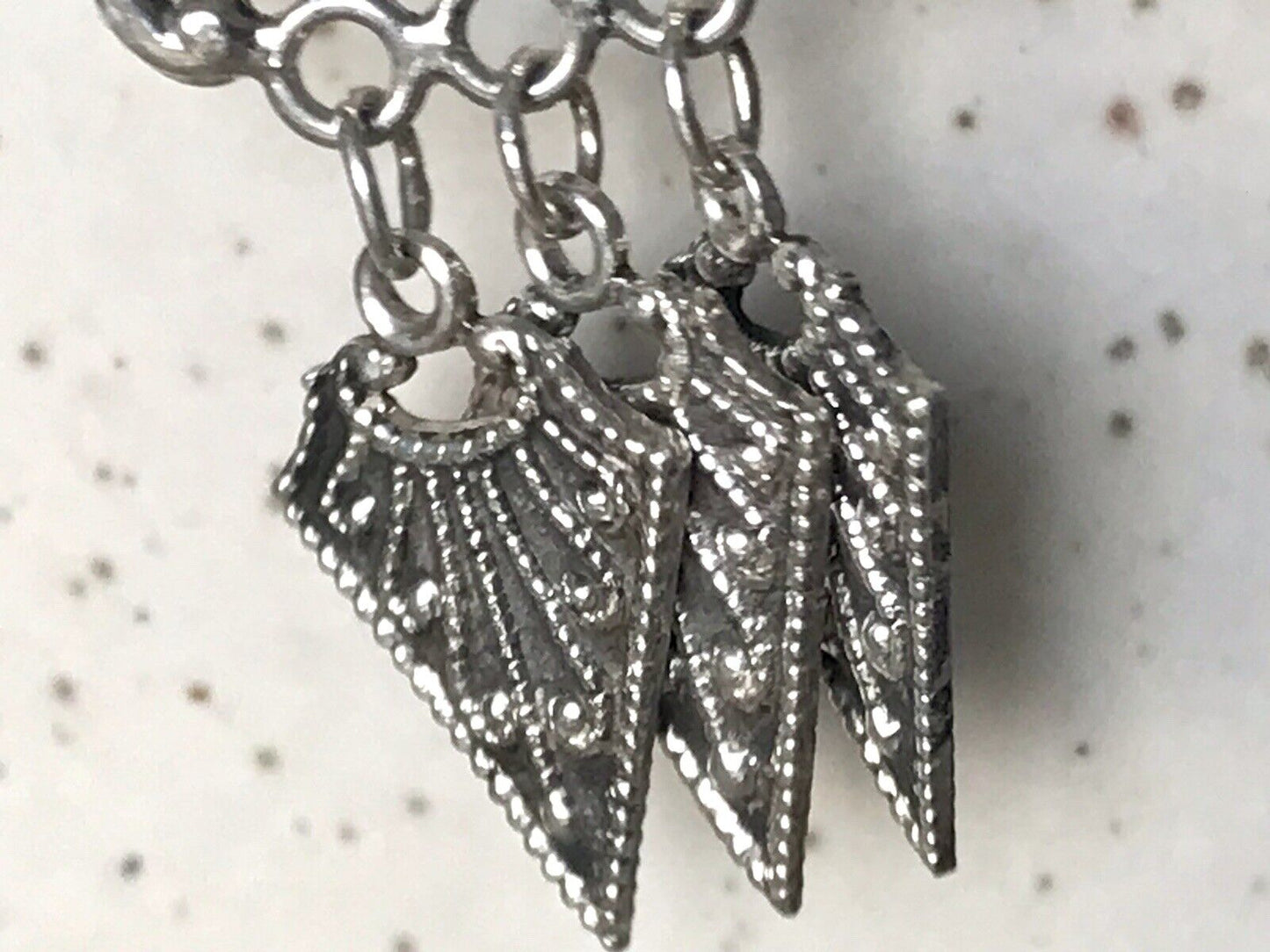 Vintage Ohrhänger Ohrringe Chandelier Hänger DAMEN Silber 900 SUPER Design