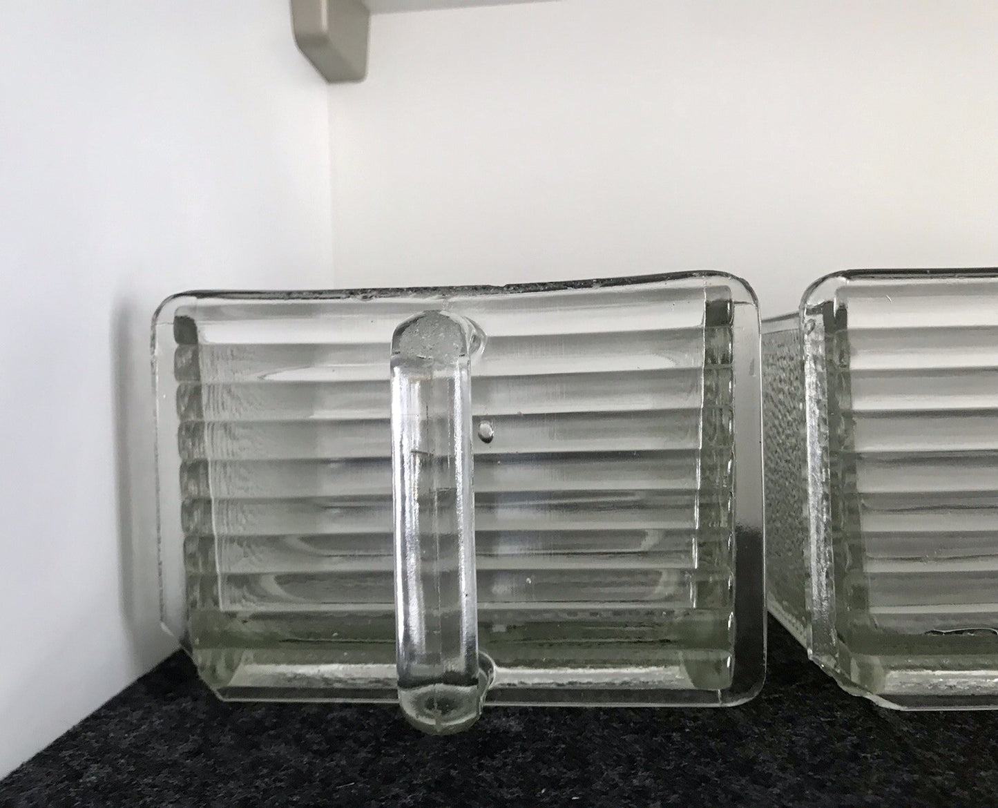 Antik 8 Art Déco Vintage Schütten Glas Pressglas Ponce Vorratsgefäße