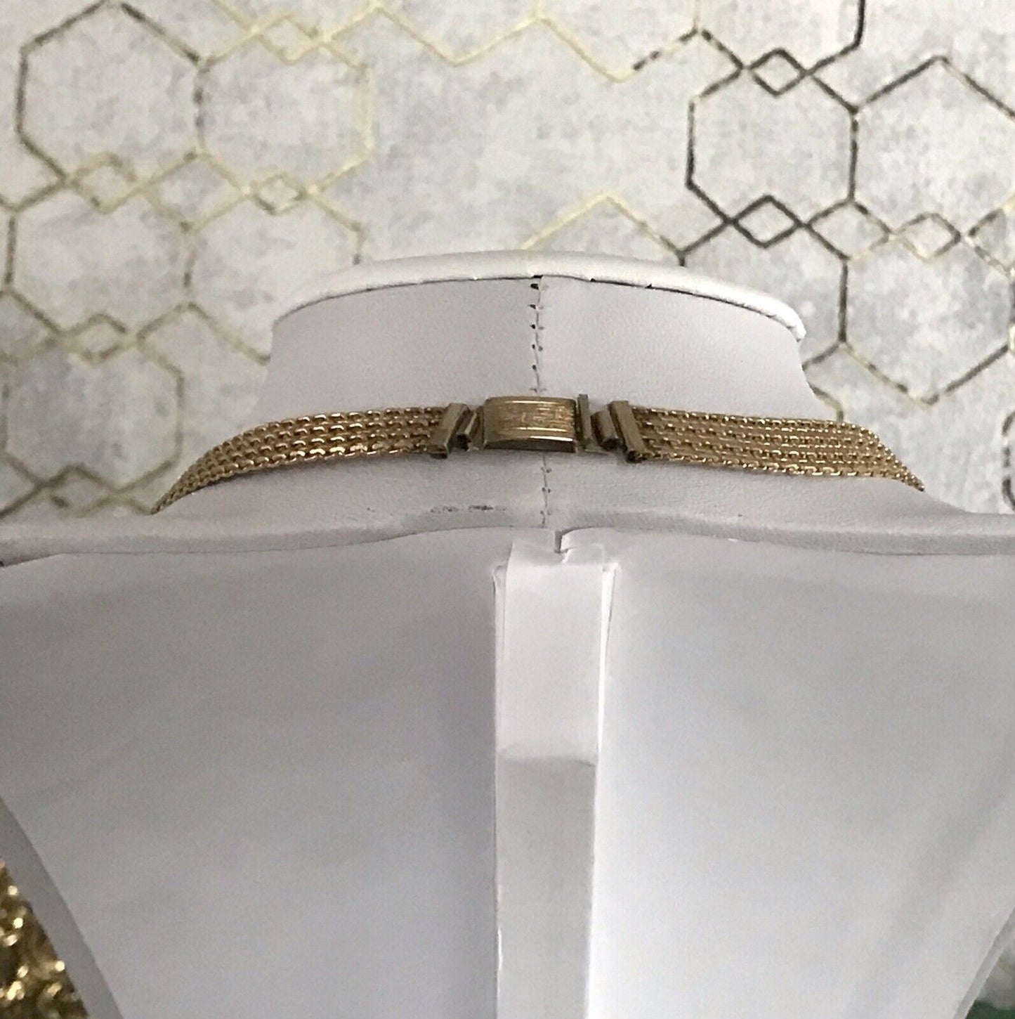 Vintage 60er MP Collier Halskette Amerik. Doublè gold Choker Statement SCHÖN
