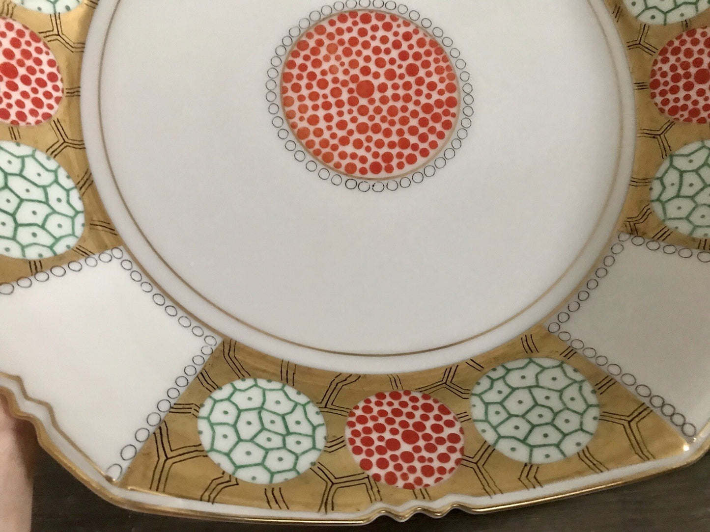 Antik Art Déco Edel Porzellan Zierschale Schale Edelstein Cosima Rienzi