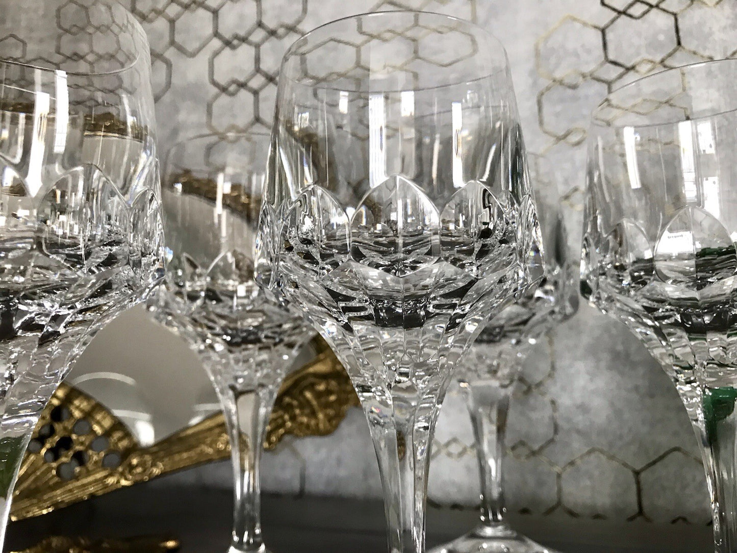 Vintage Edel 6x Weingläser Gläser Kristallglas Peill & Putzler Bleikristall