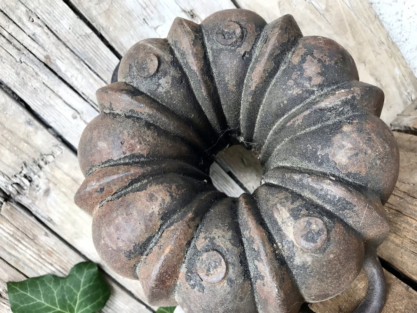 Antik Eisenguss Guglhupf Form Kuchen Backform Gusseisen