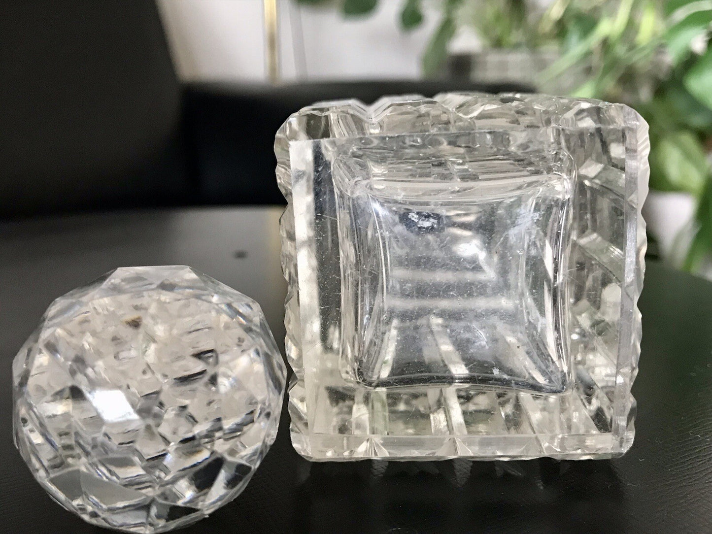 Antik Baccarat? SEHR EDEL 1 Flakon kleine Karaffe Bleikristall Schliff