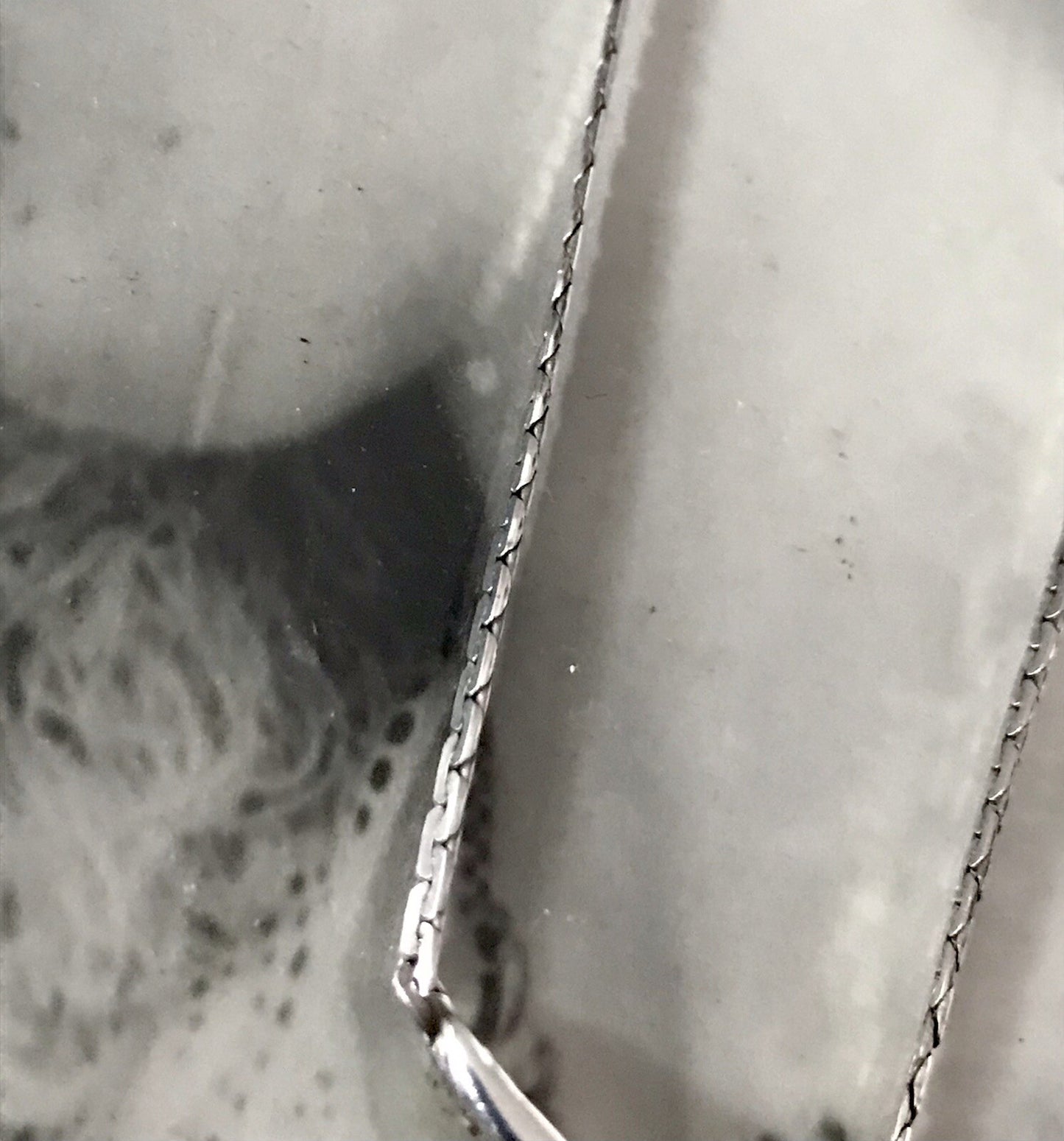 Antik Edel Jugendstil 925 Silber Collier Halskette Saphire? SCHÖN